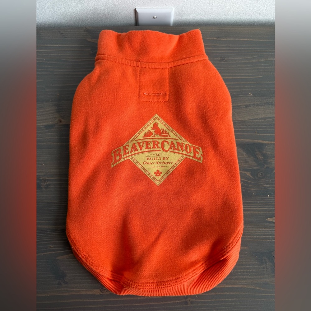 Beaver Canoe collared dog jacket 
Medium